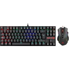 Pearl Shop K552-RGB-BA Combo%60 Mekanik Tr Q Klavye 7200 Dpı Mouse Set