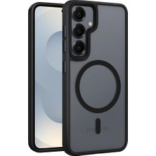 Pearl Shop Samsung Galaxy S25 Için Mattpro Serisi Magsafe ile Uyumlu Ultra Güçlü Yumuşak Silikon Darbeye Dayanıklı Mat Kılıf
