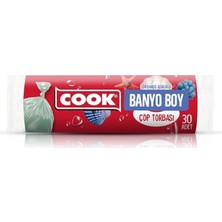 Pearl Shop Kokulu Çöp Torbası Banyo Boy (Okyanus) 32 x 42 cm (30 Adet/rulo)