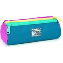 Pearl Shop High Pembe Pastel Renkli Üç Bölmeli Kalem Çantası - Kız Çocuk