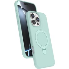 Motto Ticaret Newface Apple Iphone 16 Pro Regal Magsafe Standlı Kapak - Su Yeşili