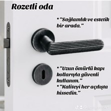 Eymen Meral Aksesuar Antrasit Lüx Zamak Alüminyum Karışımlı Rozetli Oda Kapı Kolu 1. Sınıf Malzemeden Üretilmiş Olup Uzun Ömürlü Kullanabileceğiniz Şık ve Ekonamik Kapı Koludur (