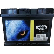 Magneti 60 Amper Akü Ford Tipi Alcak 60AH-510 Cca Standart Marellı 242×175X175 (Inci Akü Üretim) (1 Ad )