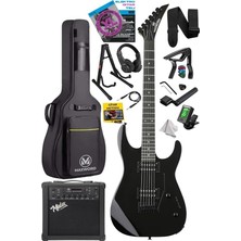 Pearl Shop GRADE-25AMP Black Rosewood Yüksek Kalite 25W Amfili Elektro Gitar