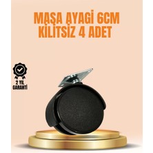 Meks 6 cm Kilitsiz Masa Ayağı Tekerleği 4’lü Set Çok Amaçlı - HEP-6078-3330