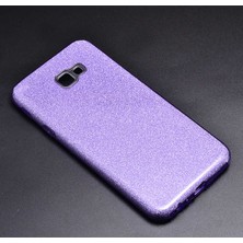 ZM Store Galaxy J4 Plus Uyumlu Kılıf Renkli Simli Parlak Shining Kapak