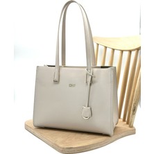 Victoria Shine Sallantı Detaylı Büyük Boy Çanta 3084 Bej