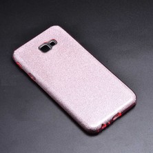 ZM Store Galaxy J4 Plus Uyumlu Kılıf Renkli Simli Parlak Shining Kapak