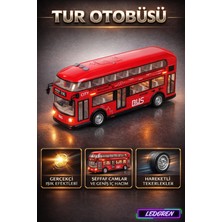 L'edoren Sesli ve Işıklı Şehir Tur Otobüsü, Gerçekçi Tasarım, Hareketli Tekerlekler, Pilli
