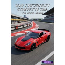 L'edoren 2017 Chevrolet Corvette Z06 Araba 1/24 Diecast Koleksiyon Maket Model Araba