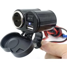 Pearl Shop Çakmaklık/usb Şarj Soketi 12V Su Geçirmez