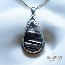KURTAY JEWELLERY Hypersthene Taşlı Gümüş Kolye Ucu