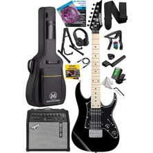 Pearl Shop DE-150BK-50AMP Maple Klavye Hh Yüksek Kaliteli 50W Amfili Elektro Gitar Seti