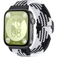Eco Huawei Fit 4  Kordon (Saat Değildir) - Siyah-Beyaz