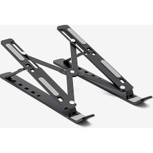 Pearl Shop Laptop Standı Katlanabilir Çok Fonksiyonlu Metal Black