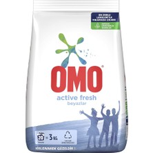 Pearl Shop Active Fresh Beyazlar 20 Yıkama Toz Çamaşır Deterjanı 3 kg