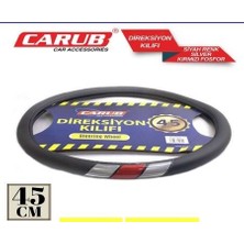 Carub Direksiyon Kılıf 45CM Siyah Sedef Kırmz Fosf (1 Ad )