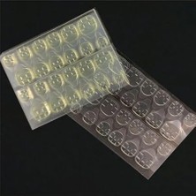 Pearl Shop Adet Şeffaf Tırnak Yapıştırıcı Bant Zararsız Tak Çıkar Suya Dayanıklı (Şeffaf Bant, Adet, 48)