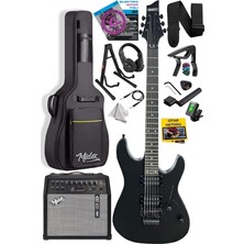 Pearl Shop GRX-300-50-AMP Profesyonel Elektro Gitar Seti 50 Watt Gainli Şarjlı Bluetooth'lu Amfi ve Full Set