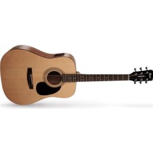 Pearl Shop Natürel Elektro Akustik Gitar