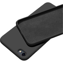Pearl Shop Giyim & Aksesuar iPhone 7/8 / Se 2020 / Se 2022 ile Uyumlu Içi Kadife Dışı Mat Yapıya Sahip Koruma Sağlayan Lansman Silikon Kılıf (Siyah)