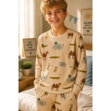 %100 Pamuk 4 Mevsim Çocuk Pijama Takımı 8-13 Yaş | Yumuşak Dokulu