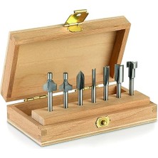 Pearl Shop 660 Freze Seti, 7 Parçalı Çok Amaçlı Freze Seti, Köşeler, Kenarlar, Düz Vb. Gibi Çeşitli Freze Işleri Için