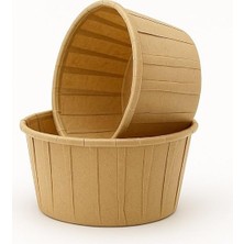 Pearl Shop Kraft Cupcake Kalıbı, Muffin Kek Kalıbı, Kek Kapsülü, Airfryer Uyumlu