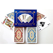 Pearl Shop Kem Plastik Iskambil Oyun Kağıdı Çift Deste Biriç Oyun Kağıdı 52 - Plastic Playing Cards