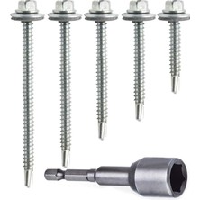 Pearl Shop Çatı Vidası Matkap Uçlu 5.5X25 mm 100 Adet