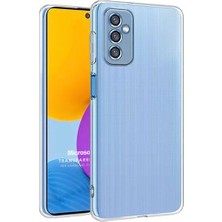 Pearl Shop Samsung Galaxy M52 Için Kılıf Transparent Soft Beyaz [galaxy M52 ile Uyumlu Kılıf - Beyaz]
