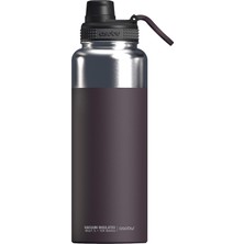Pearl Shop Bpa Içermeyen Mighty Içecek Şişesi, Paslanmaz Çelik, Kolay Saplı ve Kolay Erişilebilen Ağızlı, 12/24 Saat Sıcak/soğuk Tutar (Burger Kırmızısı)