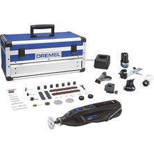 Pearl Shop 8260 Dünyanın Akıllı ve Fırçasız Motorlu Ilk Çok Amaçlı El Motoru, 2X12 V 3 Ah Lityum Iyon Akü, 5 Bağlantı Parçalı, 65 Aksesuarlı