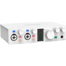 Pearl Shop Professional E2X2 | White Yüksek Kalite Usb-C Ses Kartı: 2-Giriş/2-Çıkış 24BIT/192KHZ, 8...600OHM Arası Kulaklıklara Kadar Kullanılabilir. (Pc/mac)
