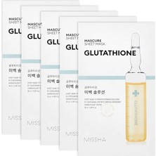 Pearl Shop Glutathione Içerikli Aydınlatıcı Yaprak Maske (1AD) Mascure Whitening Solution Sheet Mask