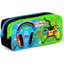 Pearl Shop High Kulaklık Game Iki Bölmeli Kalem Çantası - Erkek Çocuk