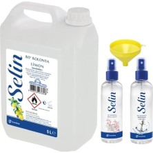 Pearl Shop Litre 80° Selin Limon Kolonyası + 2 Adet Selin 150 ml Sprey 80° Limon Kolonyası