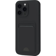Raftan Topla Iphone 16 Plus Kılıf Kelvin Kartvizitli Silikon - Siyah