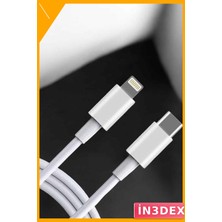 İn3dex Type C To Lightning Hızlı Şarj Kablosu 30W 5A Ios Uyumlu