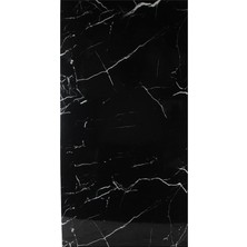 Pearl Shop Siyah Mermer Desenli Kendinden Yapışkanlı Duvar Kağıdı - Banyo & Mutfak Yenileme