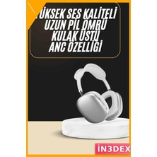 İn3dex Kulak Üstü Bluetooth Kulaklık 400MAH Uzun Pil Gürültü Azaltma