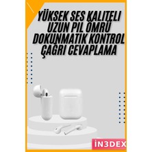 İn3dex Bluetooth Kulaklık Mikrofonlu Yüksek Ses Kalitesi Spor Için
