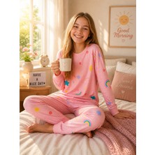 %100 Pamuk 4 Mevsim Çocuk Pijama Takımı 8-13 Yaş | Yumuşak Dokulu