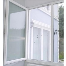 Pearl Shop Luas Pencere Sinekliği, Tek Kanat Beyaz Tül Sineklik, Sivrisinek Ağı, Sinek Böcek Tutucu, Aparatlı Cam Sinek Teli, Kolay Montaj 75 cm