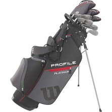 Pearl Shop Sporting Goods Right Hand Erkek Komple Golf Seti, Gri/kırmızı, Standart Taşıma