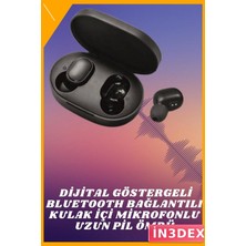 İn3dex Kulak Içi Tws Bluetooth Kulaklık Yüksek Ses Kaliteli Mikrofonlu