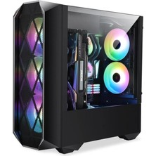 Pearl Shop Orkinos Mesh Panel Dikey Ekran Kartı Takılabilen 4 Full Rgb Fanlı Atx Bilgisayar Kasası
