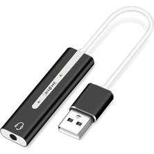 Pearl Shop 5072 7.1 USB Harici Ses Kartı 3.5 mm Çevirici Dönüştürücü Ses Kartı
