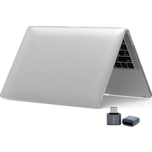 Pearl Shop MacBook Pro 14.2 Inç Kılıf M5-M4-M3-M2-M1 Uyumlu Mat Tpu Sert Kapak Parmak Izi Bırakmaz Ince Hafif Darbe Çizik Koruyucu Şeffaf