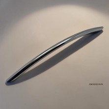 DKSDİZAYN 5 Adet Efe Krom Dolap Kulpu 320 mm – Ağır ve Sağlam Alüminyum Uzun Mobilya Kulpu